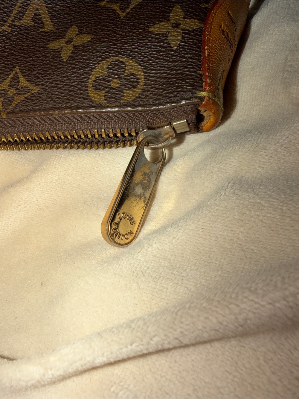 Louis Vuitton Vintage Monogram Canvas Tote with Vachetta Trim - Picture 6 of 6